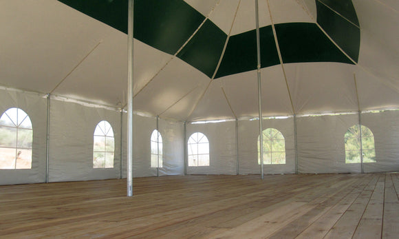 Sidewalls for party tents in single rolls. Differents styles and lengths to choose from