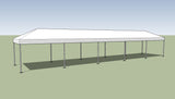 Ohenry 10' x 50' Frame tent top and frame