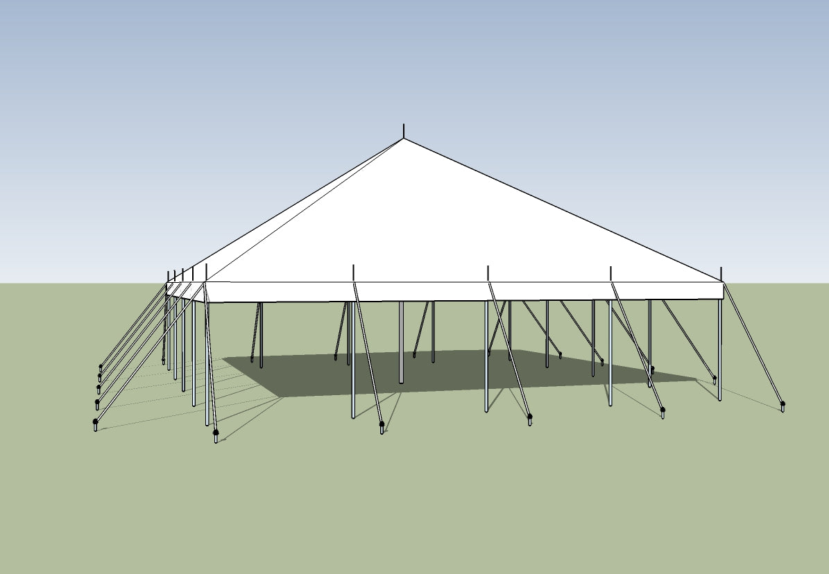 one piece tent Traditional Pole Tent