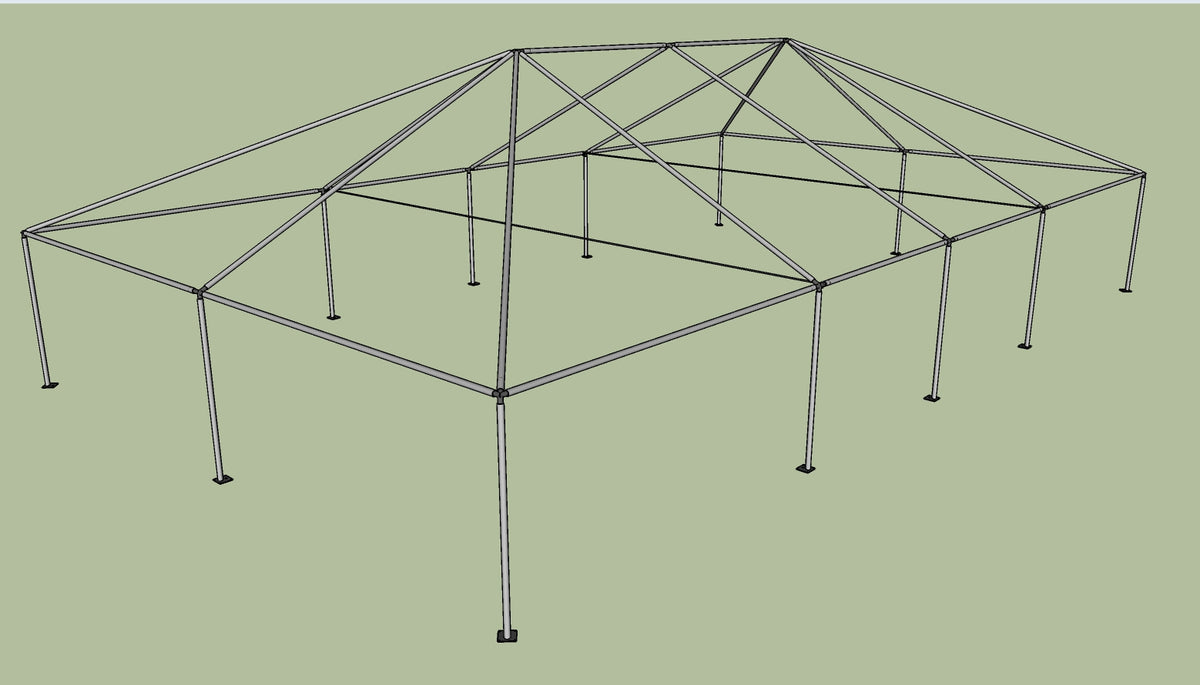 30' x 50' Frame Tent With Expandable Top (3-sections) – Ohenry Party Tents