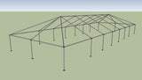 Ohenry 30' x 80' tent frame corner View