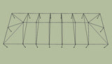 Ohenry 30' x 80' tent frame top View