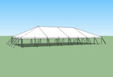 Ohenry Traditional Pole Tent 40' x 80' party tent