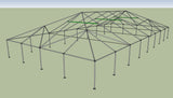 Ohenry 40' x 80' tent frame corner View