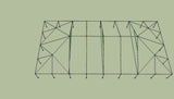 Ohenry 40' x 80' tent frame top View