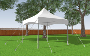 10' x 10' High Peak Frame Tent - With Premium Tension Cover