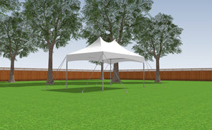 10' x 15' High Peak Frame Tent - With Premium Tension Cover
