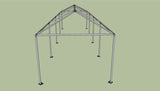 10' x 40' High Peak Frame Tent - With Premium Tension Cover