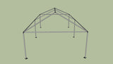15' x 30' High Peak Frame Tent - With Premium Tension Cover