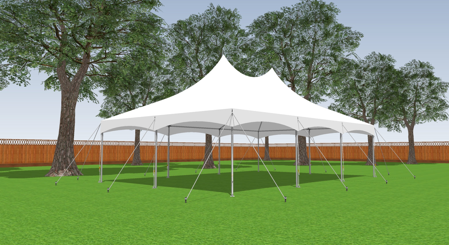 party tent 20 x 30 20' x 30' Premium High Peak Frame Party Tent