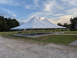 Traditional Pole Tent - 30' x 60' Expandable Top & Hardware Kit- WIND VERSION