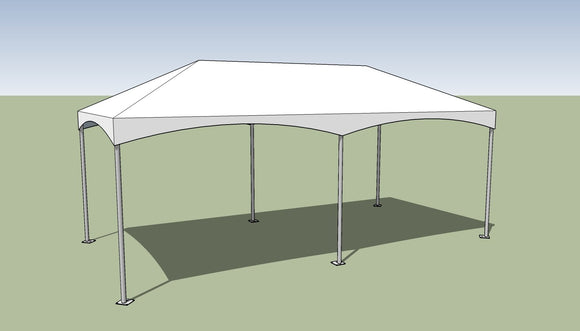 10x20 Premium Frame Tent Tension top and frame