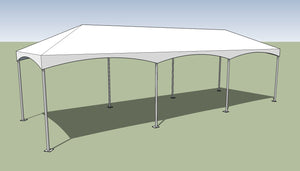 10x30 Premium Frame Tent Tension top and frame