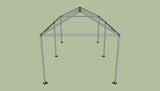 Ohenry 10' x 20' tent frame end View