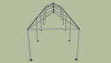 Ohenry 10' x 50' tent frame end View