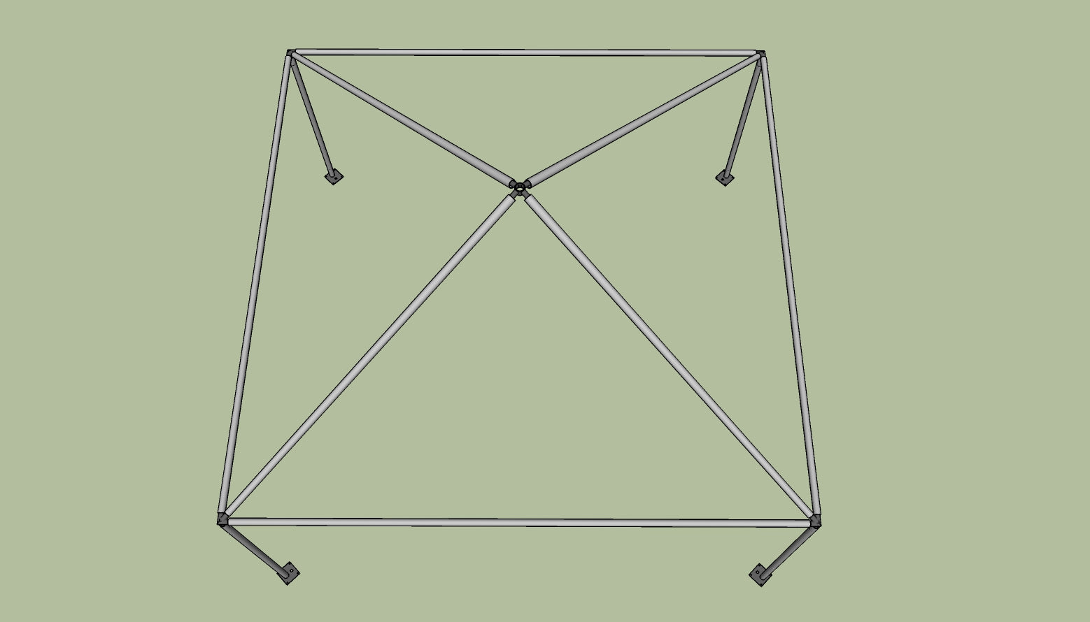 square tent frame 15' x 15' Frame Tent