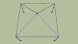 Ohenry 15' x 15' tent frame top View