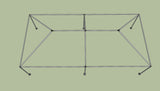 Ohenry 15' x 30' tent frame top View