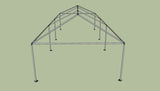 Ohenry 15' x 40' tent frame end View
