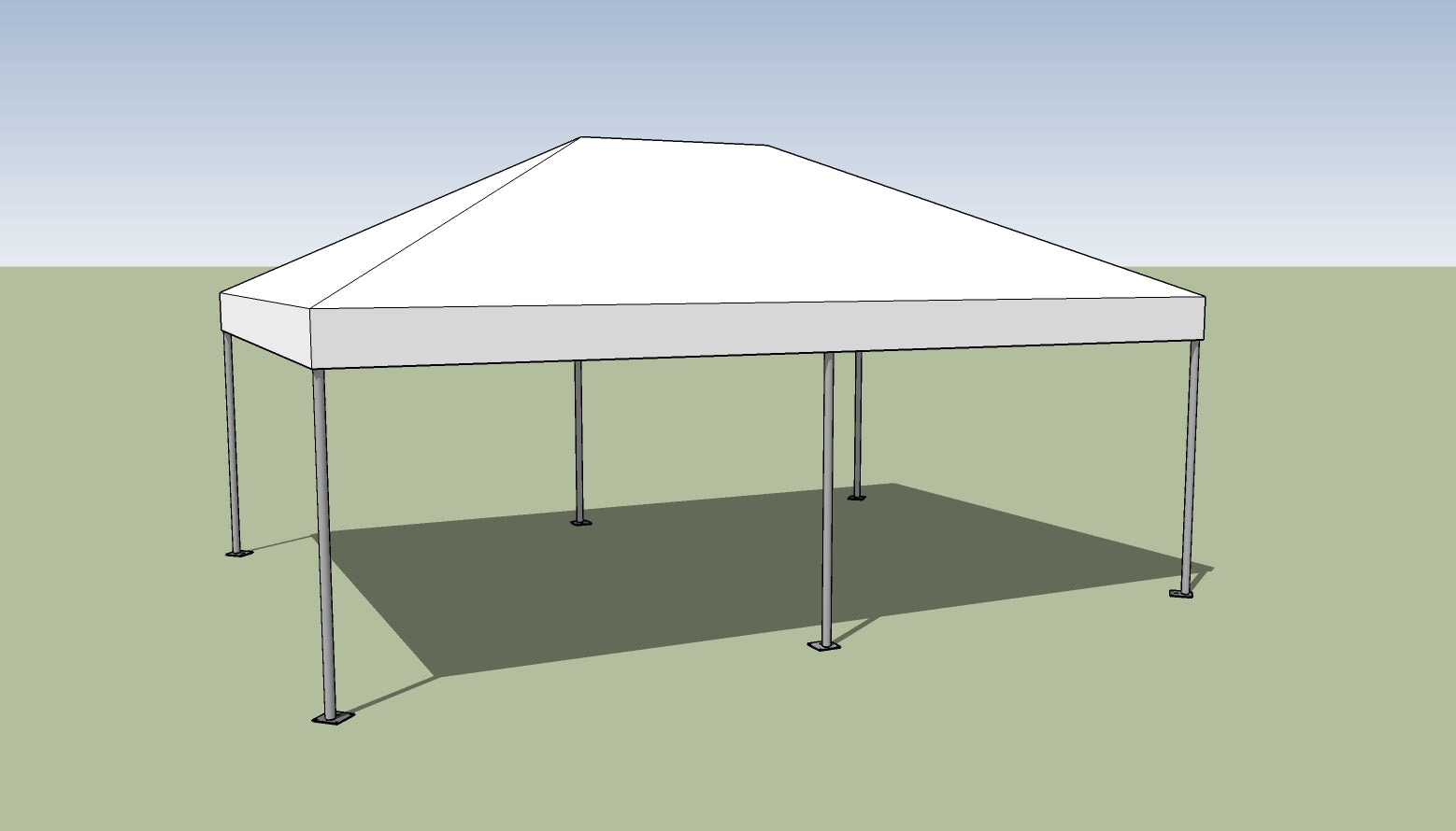 zelt 15 x 20 m 15' x 20' Frame Tent