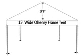 15' x 20' Frame Tent - With Premium Tension Cover