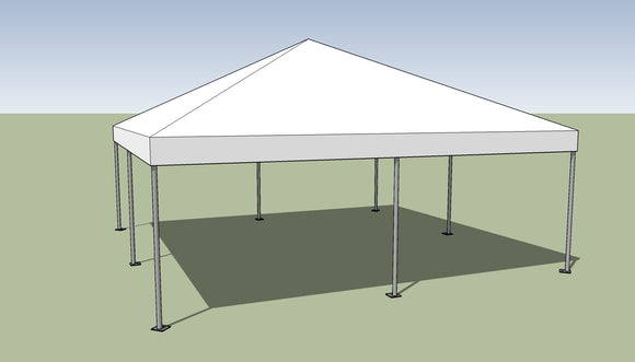 Ohenry 20' x 20' Frame tent top and frame