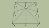 Ohenry 20' x 20' tent frame top View
