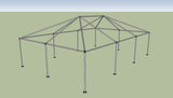 Ohenry 20' x 30' tent frame corner View