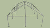 Ohenry 20' x 40' tent frame end View