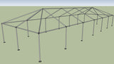 Ohenry 20' x 60' tent frame corner View