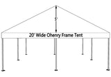 20' x 60' Frame Tent - With Premium Tension Cover