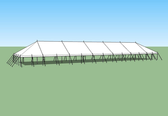 Ohenry 30' x 130' party tent sketch