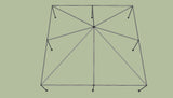 Ohenry 30' x 30' tent frame top View