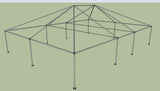 Ohenry 30' x 40' tent frame corner View