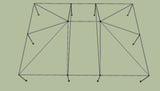 Ohenry 30' x 40' tent frame top View