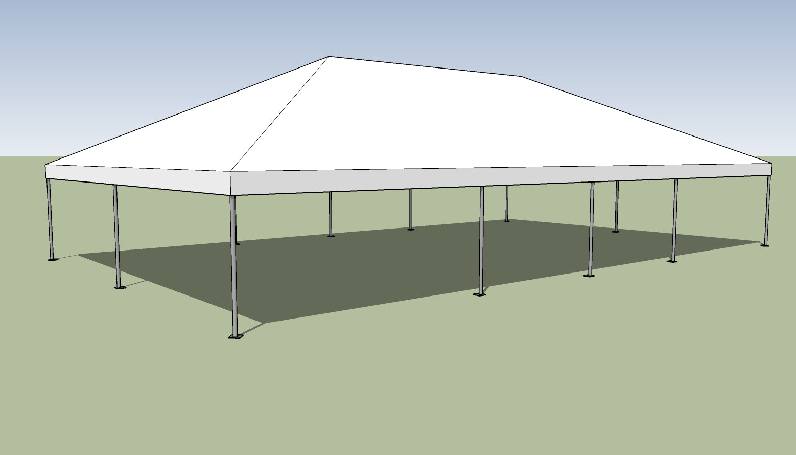 50 tent 30' x 50' Frame Tent With Expandable Top (3-sections) – Ohenry Party Tents