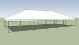 Ohenry 30' x 60' Frame tent top and frame