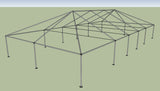 Ohenry 30' x 60' tent frame corner View
