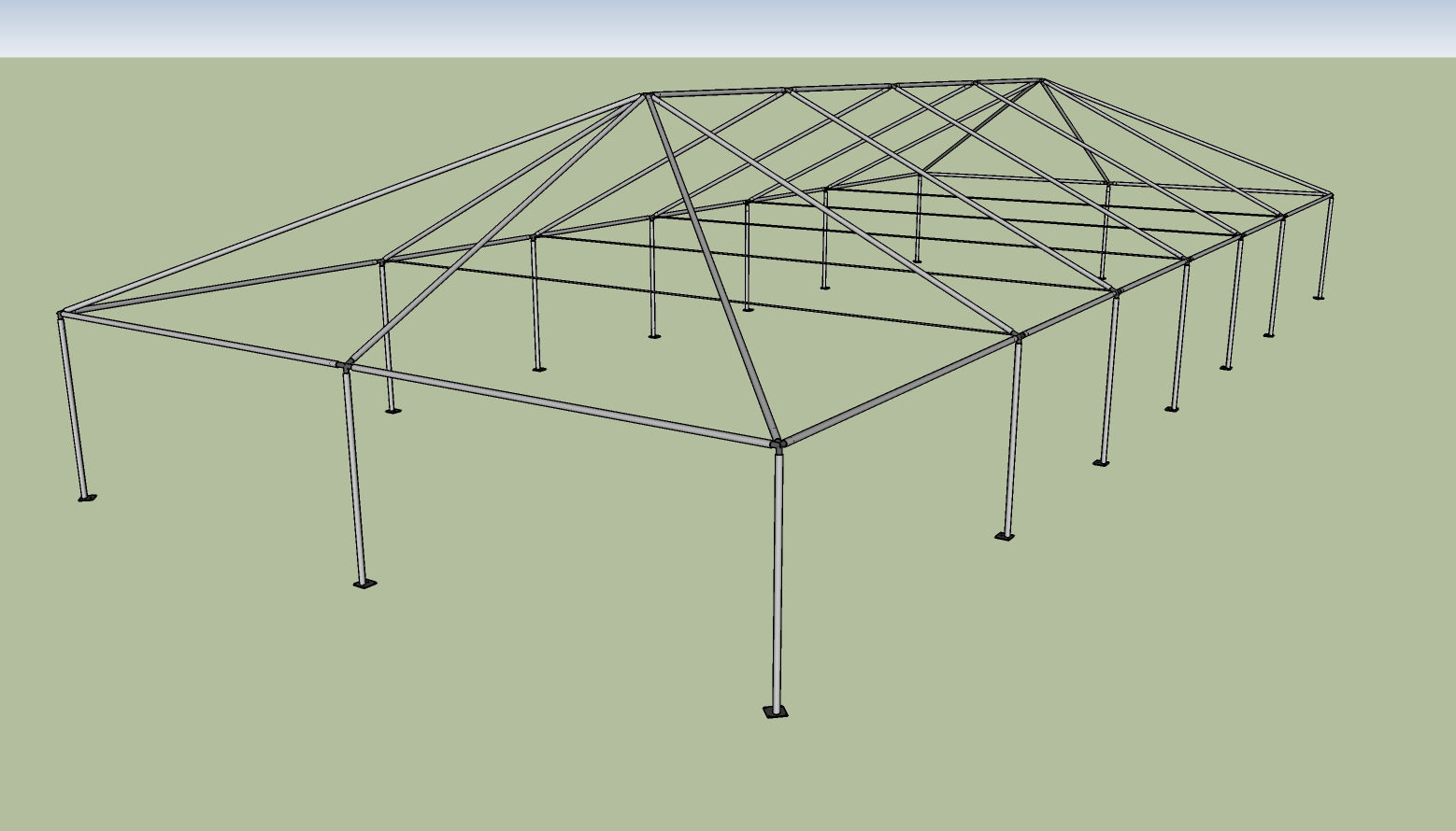 metal tent frame 30' x 70' Frame Tent With Expandable Top (4-sections) – Ohenry Party Tents