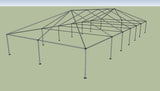 Ohenry 30' x 70' tent frame corner View