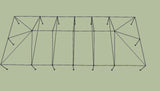 Ohenry 30' x 70' tent frame top View