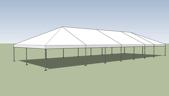 Ohenry 30' x 80' Frame tent top and frame