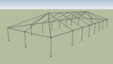 Ohenry 30' x 80' tent frame corner View
