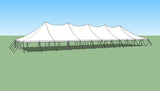 Ohenry 40' x 120' high peak pole tent sketch