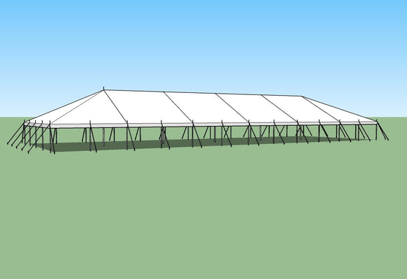 Ohenry Traditional Pole Tent 40' x 120' party tent 