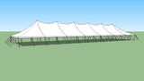 Ohenry 40' x 140' high peak pole tent sketch