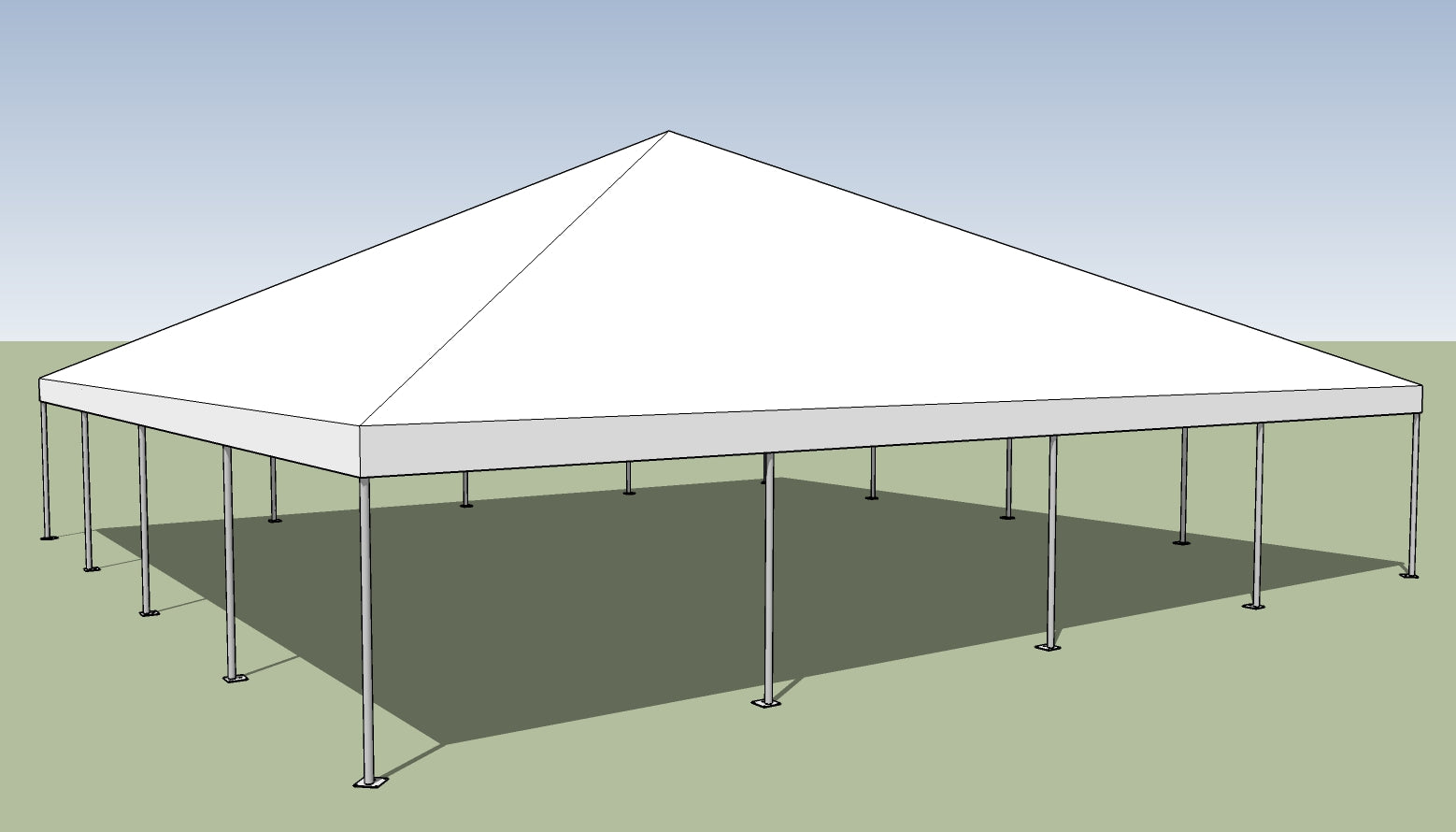 40 x 40 Commercial Frame Tent for Sale