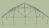 Ohenry 40' x 40' tent frame side View