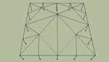 Ohenry 40' x 40' tent frame top View