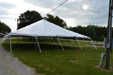Customers 40' wide pole tent used as Party tent